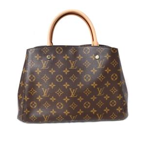 LOUIS VUITTON M41056 モンテーニュMM モノグラム ハンドバッグ 茶