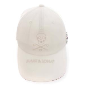 MARK&LONA キャップ ロゴ 刺繍 ラインストーン 帽子 ゴルフ FREE 白 ホワイト