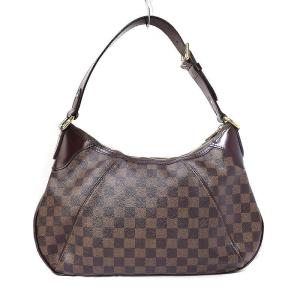 LOUIS VUITTON N48181 ダミエ テムズGM ハンドバッグ ワンショルダー レザー 茶