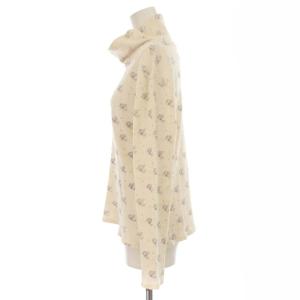 KAPITAL ワッフルカットソー ハイネック ボトルネック 総柄 長袖 1 S 白 ホワイト