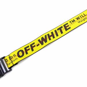 Off-White Industrial BELT インダストリアベルト ガチャベルト ロゴ 黄色 イエロー