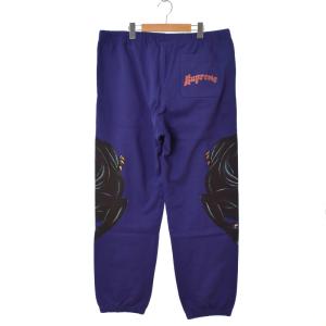 Supreme 21SS Panther Sweatpant イージー ラインストーン XL ブルー
