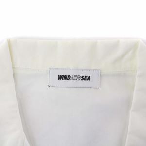 WIND AND SEA オープンカラーシャツ 半袖 ロゴプリント XL 白 ホワイト WDS-LT80-11