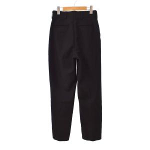 Shinzone WOOL TOMBOY PANTS ウールトムボーイパンツ ワイドパンツ タック P0 黒 ブラック 22AMSPA02