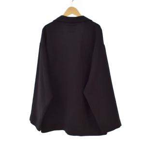UNITED ARROWS & SONS by DAISUKE OBANA OPEN SHIRT オープンシャツ ノーカラージャケット 長袖 M 黒 ブラック