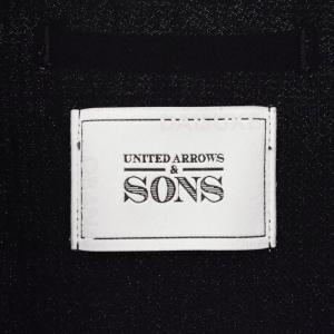 UNITED ARROWS & SONS by DAISUKE OBANA OPEN SHIRT オープンシャツ ノーカラージャケット 長袖 M 黒 ブラック