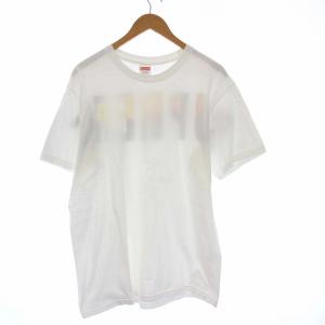 Supreme 17FW Crash TEE Tシャツ 半袖 ロゴプリント L ホワイト