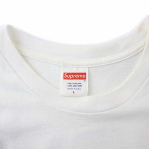 Supreme 17FW Crash TEE Tシャツ 半袖 ロゴプリント L ホワイト