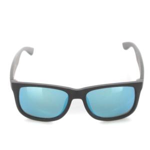 Ray-Ban JUSTIN ジャスティン ミラー サングラス RB4165-F 5417 140 黒 ブラック 青 ブルー