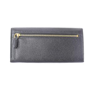 PRADA SAFFIANO FIOCCO NERO 長財布 ネロ リボン レザー ブラック