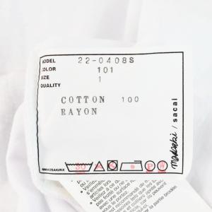 sacai 22AW MADSAKI Print T-Shirt クルーネック プリント 1 白