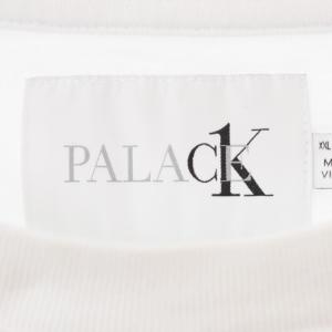 PALACE カルバンクライン Calvin Klein Tシャツ カットソー 半袖 クルーネック ロゴ プリント XXL 白 ホワイト