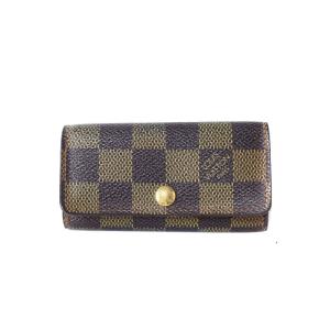 ダミエ ミュルティクレ4 4連キーケース 茶 ブラウン N62631