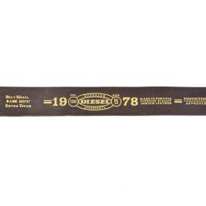 DIESEL B-LINE ベルト ハトメ レザー メタルプレート 85