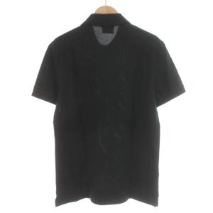 LACOSTE ポロシャツ ロゴ ワンポイント 半袖 3 S 黒 ブラック