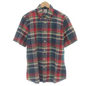 REGENT FIT シャツ チェック ボタンダウン 半袖 S マルチカラー