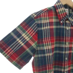 Brooks Brothers REGENT FIT シャツ チェック ボタンダウン 半袖 S マルチカラー