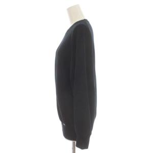 MACKINTOSH 20AW ニット カットソー バルーンスリーブ ロゴプレート クルーネック 長袖 44 XL 黒 ブラック