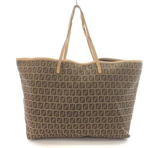 FENDI トートバッグ ズッカ柄 ロゴ キャンバス 鞄