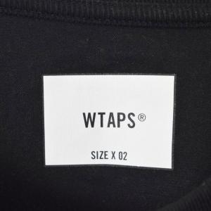 WTAPS 22AW QB CTPL CRST Tシャツ カットソー 半袖 クルーネック ロゴ 2 黒 ブラック 222ATDT-CSM05