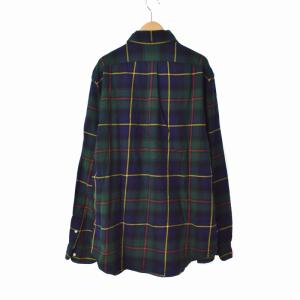 RALPH LAUREN ボタンダウンシャツ チェック クラシックフィット L マルチカラー 緑 グリーン