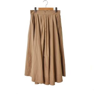 MADISONBLUE TUCK VOLUME SKIRT ロングスカート フレアスカート コットン 2 ベージュ MB171-6715