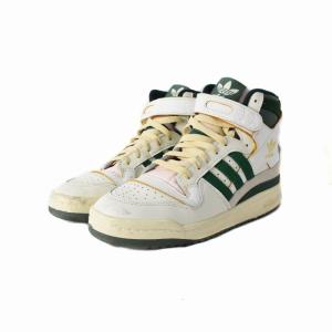 adidas Forum 84 High フォーラム ハイ スニーカー ベルクロ 26cm 白 緑 ホワイト グリーン GW4328