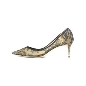 JIMMY CHOO Romy シャンティレース パンプス 36.5 ブラック