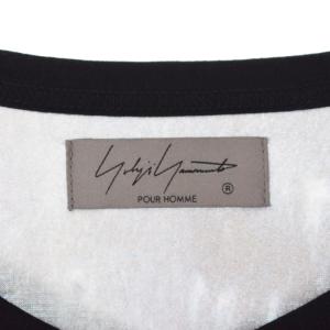 Yohji Yamamoto POUR HOMME 22AW 60/2 PS INKJET PRINT CAPE TEE