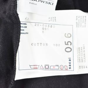 sacai ビッグリボウスキ THE BIG LEBOWSKI Tシャツ カットソー 半袖 クルーネック プリント 1 黒 ブラック 20-0056S