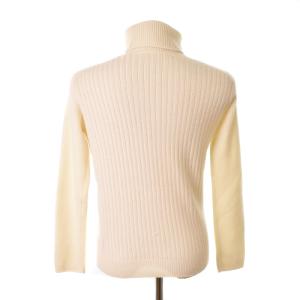 MACKINTOSH ニット セーター 長袖 タートルネック ウール フロントバッジ 38 ベージュ G5N14-812-02