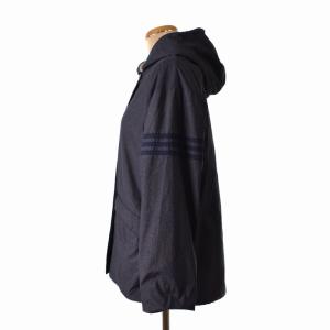 adidas 裏ボア フルジップ パーカー ジャケット ナイロン OT 紺 ネイビー