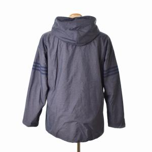 adidas 裏ボア フルジップ パーカー ジャケット ナイロン OT 紺 ネイビー