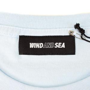 WIND AND SEA PHOTO T SHIRTS 01 Tシャツ カットソー 半袖 クルーネック プリント L 水色 ライトブルー WDS-CS-317