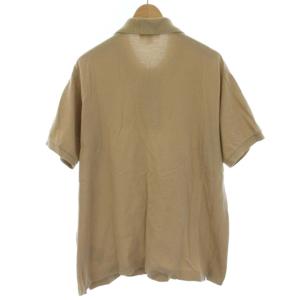 LACOSTE CLASSIC FIT ポロシャツ 半袖 ロゴ ワンポイント M ベージュ