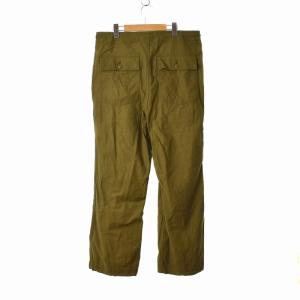 Needles STRING FATIGUE PANT ミリタリーパンツ ドローコード ロゴ M カーキ LQ187