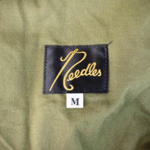 Needles STRING FATIGUE PANT ミリタリーパンツ ドローコード ロゴ M カーキ LQ187