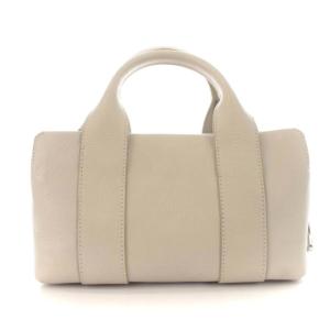 HIROFU ハンドバッグ 2WAY レザー アイボリー