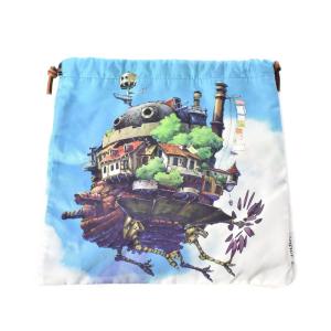 ジブリ ハウルの動く城 巾着 ドローストリング ポーチ マルチカラー