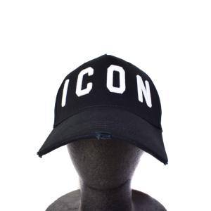 DSQUARED2 ICON キャップ 帽子 ロゴ 刺繍 黒 ブラック