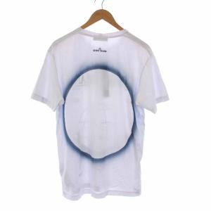 STONE ISLAND Tシャツ カットソー 半袖 プリント ロゴ L 白 ホワイト 76152NS96