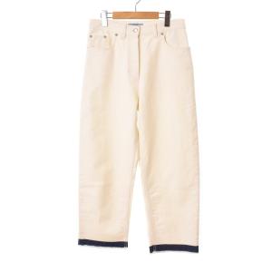 GFP476 22SS トライアングルロゴ 三角プレート デニムパンツ ジーンズ 26 ホワイト