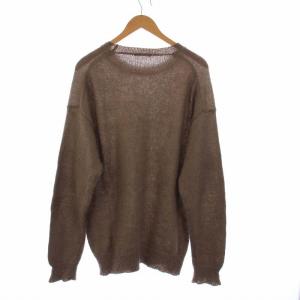 AURALEE A9AP01KM 19AW SUPER KID MOHAIR KNIT P/O 長袖 5 ブラウン