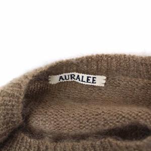 AURALEE A9AP01KM 19AW SUPER KID MOHAIR KNIT P/O 長袖 5 ブラウン