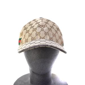 GUCCI キャップ GG柄 シェリーライン ベースボールキャップ S 57 ベージュ 200035