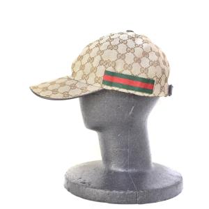 GUCCI キャップ GG柄 シェリーライン ベースボールキャップ S 57 ベージュ 200035