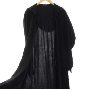 LAD MUSICIAN 15AW FLARE LONG ZIP UP PARKA ジップパーカー ロング 2215-606 アウター 42 S 黒