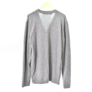 JUNYA WATANABE MAN 08AW AD2008 アーガイル チェック カーディガン M グリーン ピンク グレー 緑 灰 WB-N015