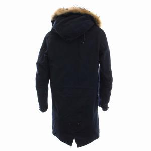 marka MODS PARKA モッズコート フード ボアライナー付き ジップアップ アウター 1 S 紺 ネイビー