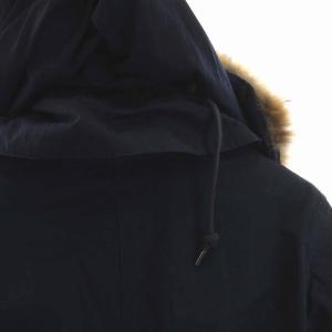 marka MODS PARKA モッズコート フード ボアライナー付き ジップアップ アウター 1 S 紺 ネイビー